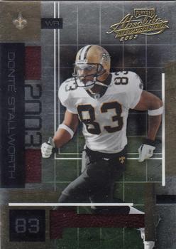 2003 Playoff Absolute Memorabilia #79 Donte Stallworth Front