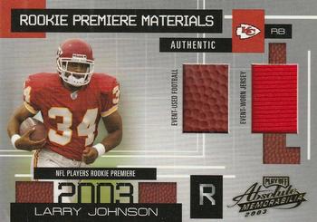 2003 Playoff Absolute Memorabilia #158 Larry Johnson Front