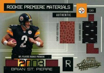 2003 Playoff Absolute Memorabilia #178 Brian St. Pierre Front