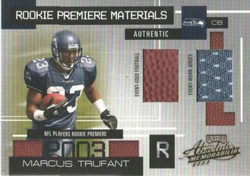 2003 Playoff Absolute Memorabilia #180 Marcus Trufant Front