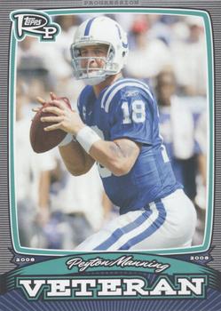 2008 Topps Rookie Progression - Veterans #PV-PM Peyton Manning Front