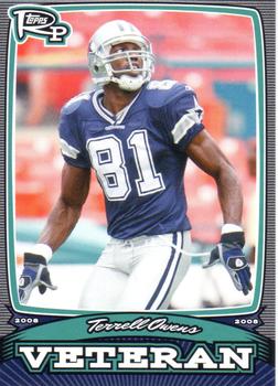 2008 Topps Rookie Progression - Veterans #PV-TO Terrell Owens Front