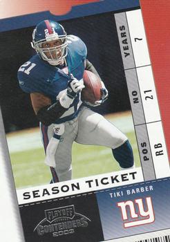 2003 Playoff Contenders #5 Tiki Barber Front