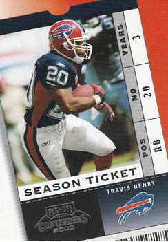 2003 Playoff Contenders #14 Travis Henry Front