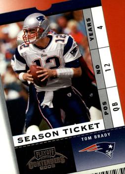 2003 Playoff Contenders #22 Tom Brady Front