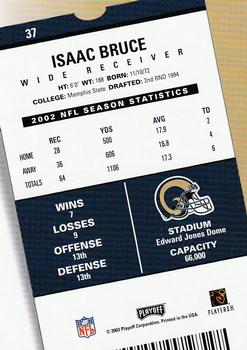 2003 Playoff Contenders #37 Isaac Bruce Back