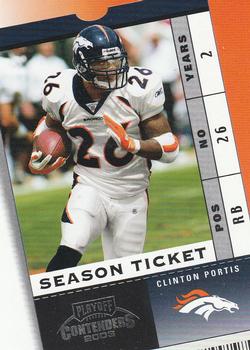 2003 Playoff Contenders #38 Clinton Portis Front