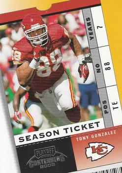 2003 Playoff Contenders #45 Tony Gonzalez Front