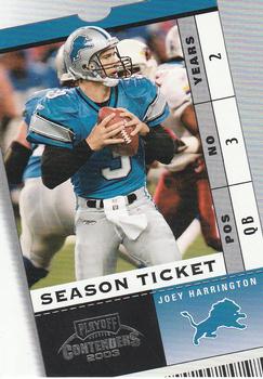 2003 Playoff Contenders #57 Joey Harrington Front