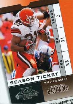 2003 Playoff Contenders #69 William Green Front