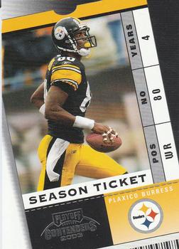2003 Playoff Contenders #72 Plaxico Burress Front