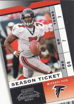2003 Playoff Contenders #76 Michael Vick Front