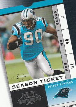 2003 Playoff Contenders #80 Julius Peppers Front