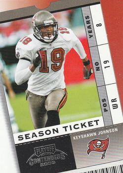 2003 Playoff Contenders #88 Keyshawn Johnson Front