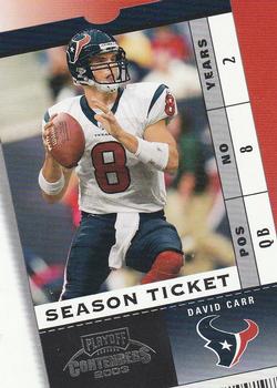 2003 Playoff Contenders #90 David Carr Front