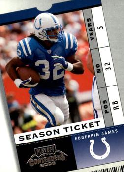 2003 Playoff Contenders #93 Edgerrin James Front