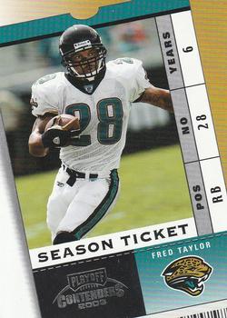 2003 Playoff Contenders #96 Fred Taylor Front