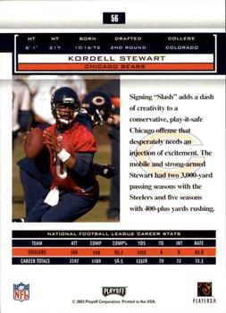 2003 Playoff Honors #56 Kordell Stewart Back