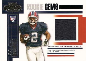 2003 Playoff Honors #230 Willis McGahee Front