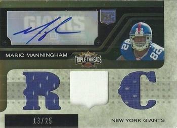 2008 Topps Triple Threads - Gold #131 Mario Manningham Front