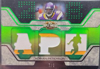 2008 Topps Triple Threads - Relic Emerald #TTR-93 Adrian Peterson Front