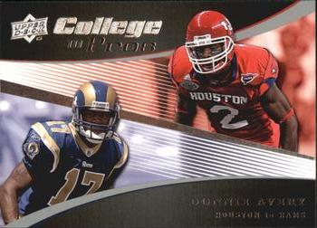 2008 Upper Deck - College to Pros #CP1 Donnie Avery Front