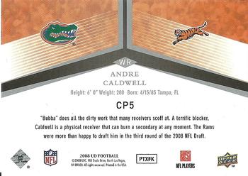 2008 Upper Deck - College to Pros #CP5 Andre Caldwell Back