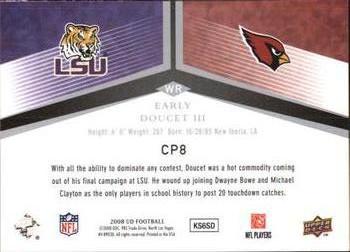 2008 Upper Deck - College to Pros #CP8 Early Doucet Back
