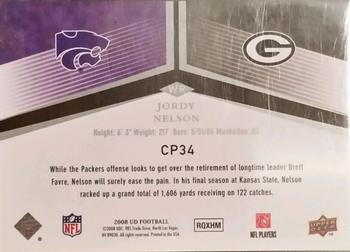 2008 Upper Deck - College to Pros #CP34 Jordy Nelson Back