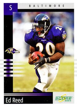 2003 Score #7 Ed Reed Front