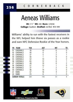 2003 Score #256 Aeneas Williams Back