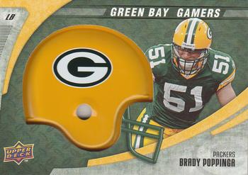 2008 Upper Deck Green Bay Gamers #3 Brady Poppinga Front