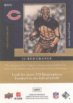 2008 Upper Deck - Masterpieces Preview #MPP9 Red Grange Back