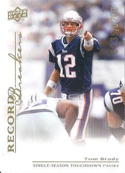 2008 Upper Deck - Record Breakers #RB2 Tom Brady Front