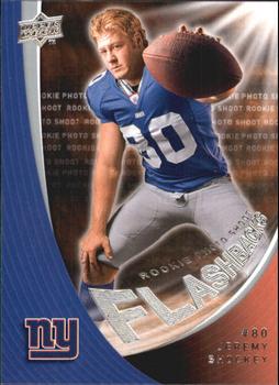 2008 Upper Deck Rookie Exclusives - Rookie Photo Shoot Flashbacks #RPSF9 Jeremy Shockey Front