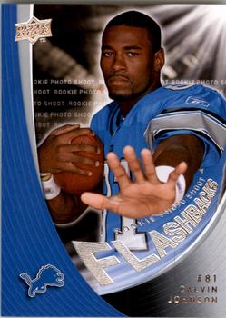 2008 Upper Deck Rookie Exclusives - Rookie Photo Shoot Flashbacks #RPSF29 Calvin Johnson Front