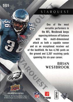 2008 Upper Deck - StarQuest Silver Board #SQ5 Brian Westbrook Back