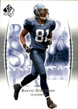 2003 SP Authentic #74 Koren Robinson Front