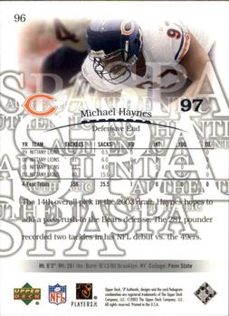 2003 SP Authentic #96 Michael Haynes Back