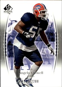 2003 SP Authentic #106 Angelo Crowell Front