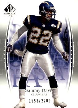 2003 SP Authentic #115 Sammy Davis Front