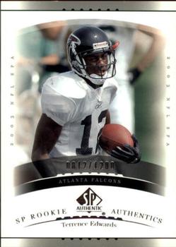 2003 SP Authentic #171 Terrence Edwards Front