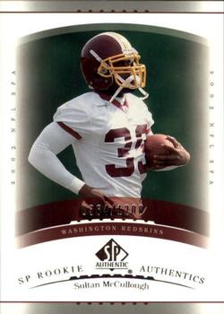 2003 SP Authentic #173 Sultan McCullough Front