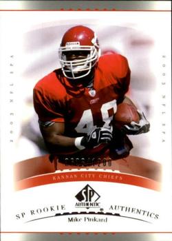 2003 SP Authentic #208 Mike Pinkard Front