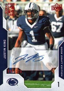 2008 Upper Deck Draft Edition - Autographs Red #81 Justin King Front
