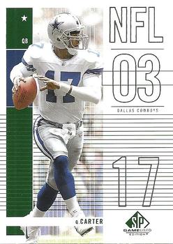 2003 SP Game Used #2 Quincy Carter Front