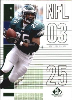 2003 SP Game Used #9 Dorsey Levens Front