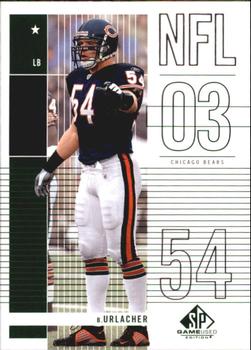 2003 SP Game Used #14 Brian Urlacher Front