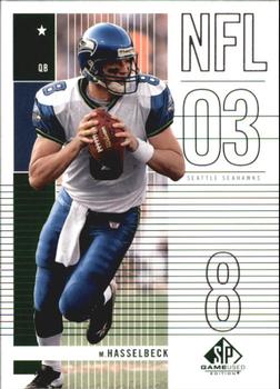 2003 SP Game Used #42 Matt Hasselbeck Front