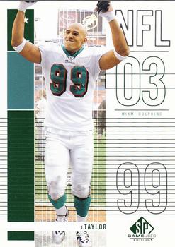 2003 SP Game Used #50 Jason Taylor Front